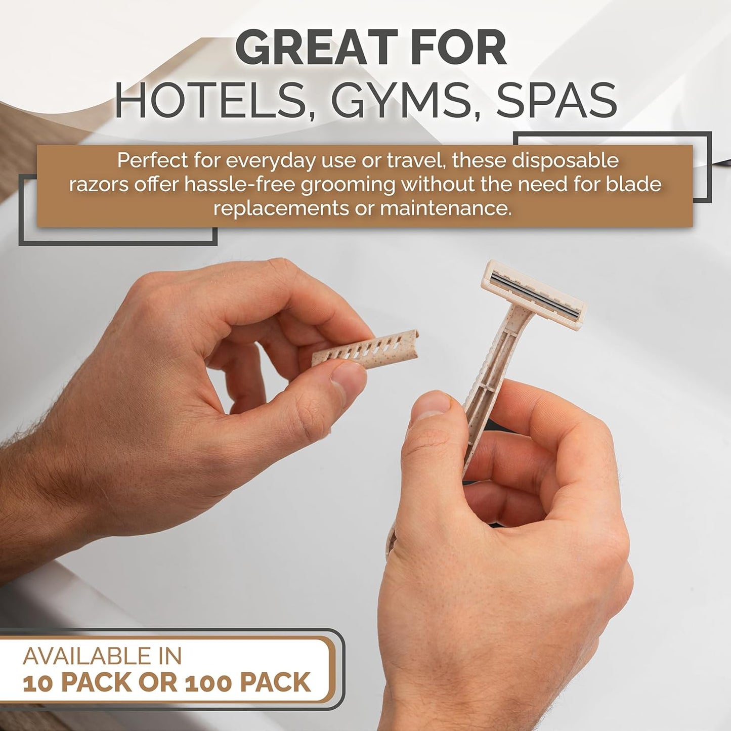 Eco Friendly Biodegradable Disposable Razors