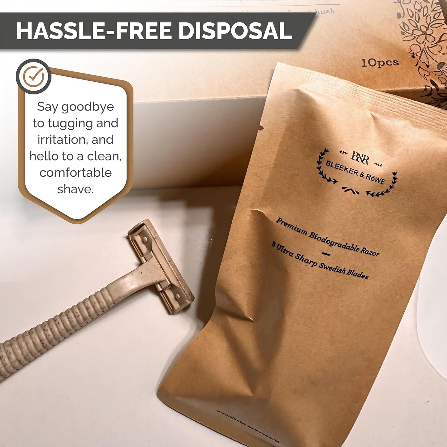 Eco Friendly Biodegradable Disposable Razors